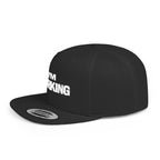 Gray cap with a logo on a white background
